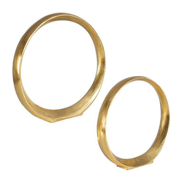 Jimena Ring Sculptures Set of 2 | BeBoldFurniture