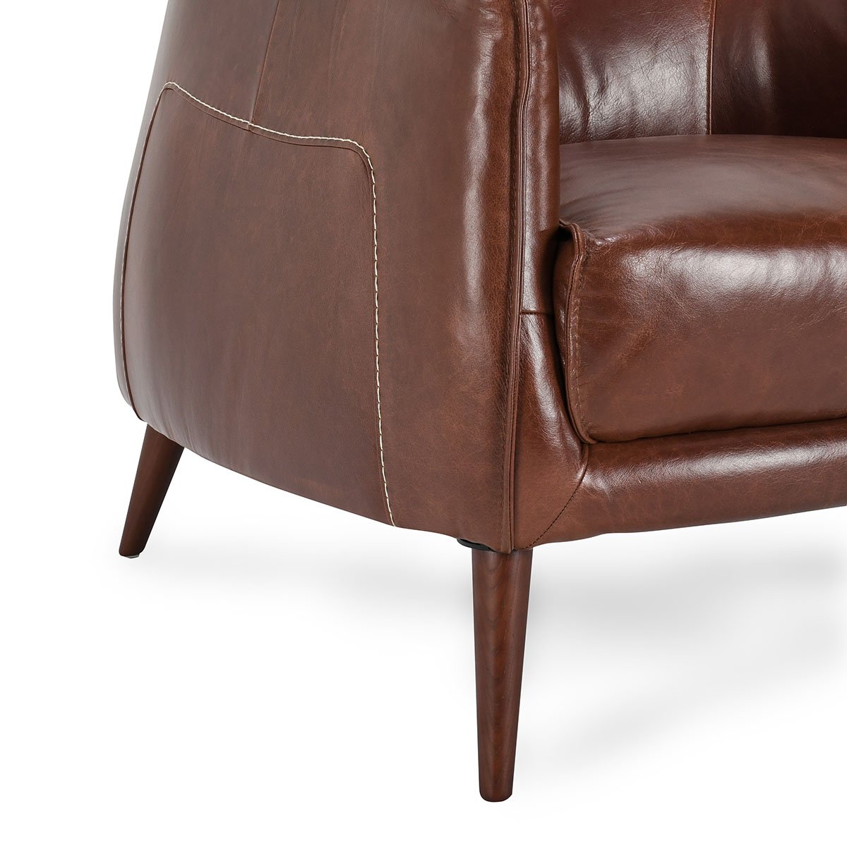 Martel Club Chair Spiced Brown | BeBoldFurniture