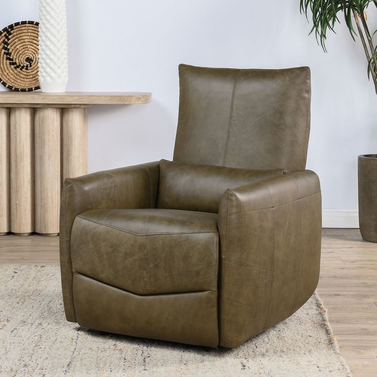 Thaya Power Recliner Chair Earth Brown | BeBoldFurniture