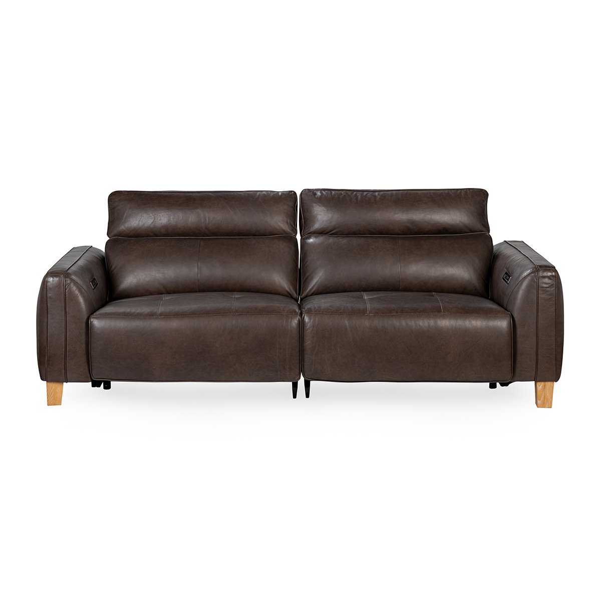 Conway 2pc Power Recliner Sofa Brown | BeBoldFurniture