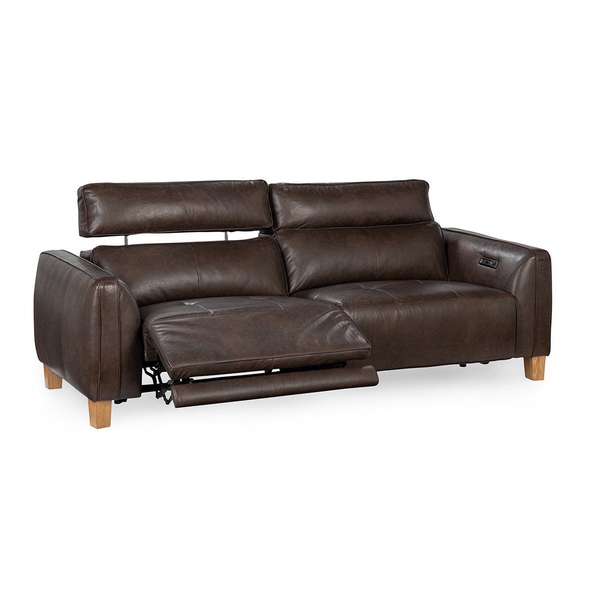 Conway 2pc Power Recliner Sofa Brown | BeBoldFurniture