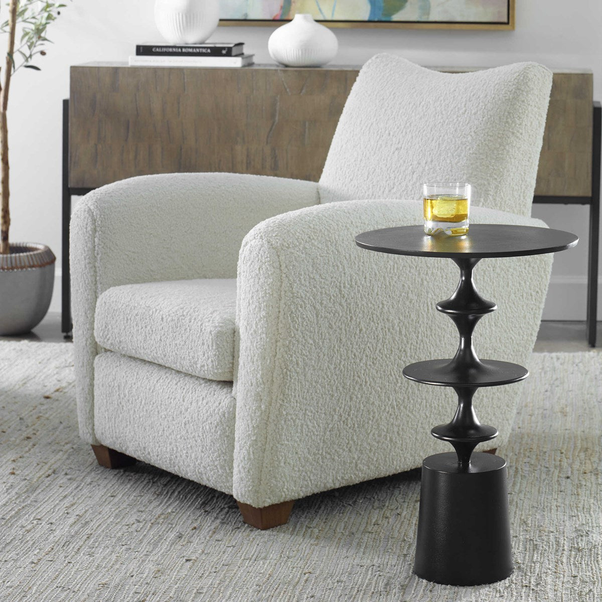 Flight Accent Table Black | BeBoldFurniture