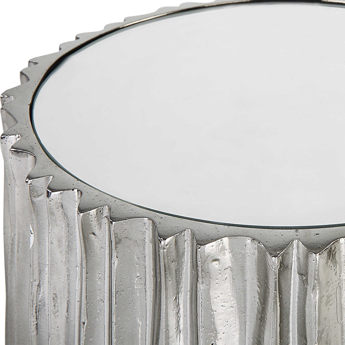 Echo Drink Table Nickel | BeBoldFurniture