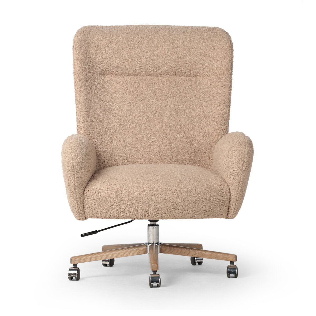 Cade Desk Chair Sheepskin Camel | BeBoldFurniture