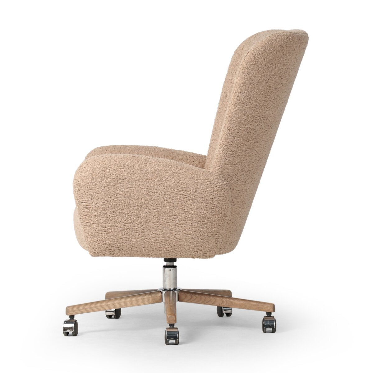 Cade Desk Chair Sheepskin Camel | BeBoldFurniture