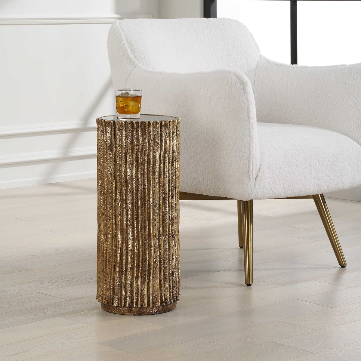 Echo Drink Table Brass | BeBoldFurniture