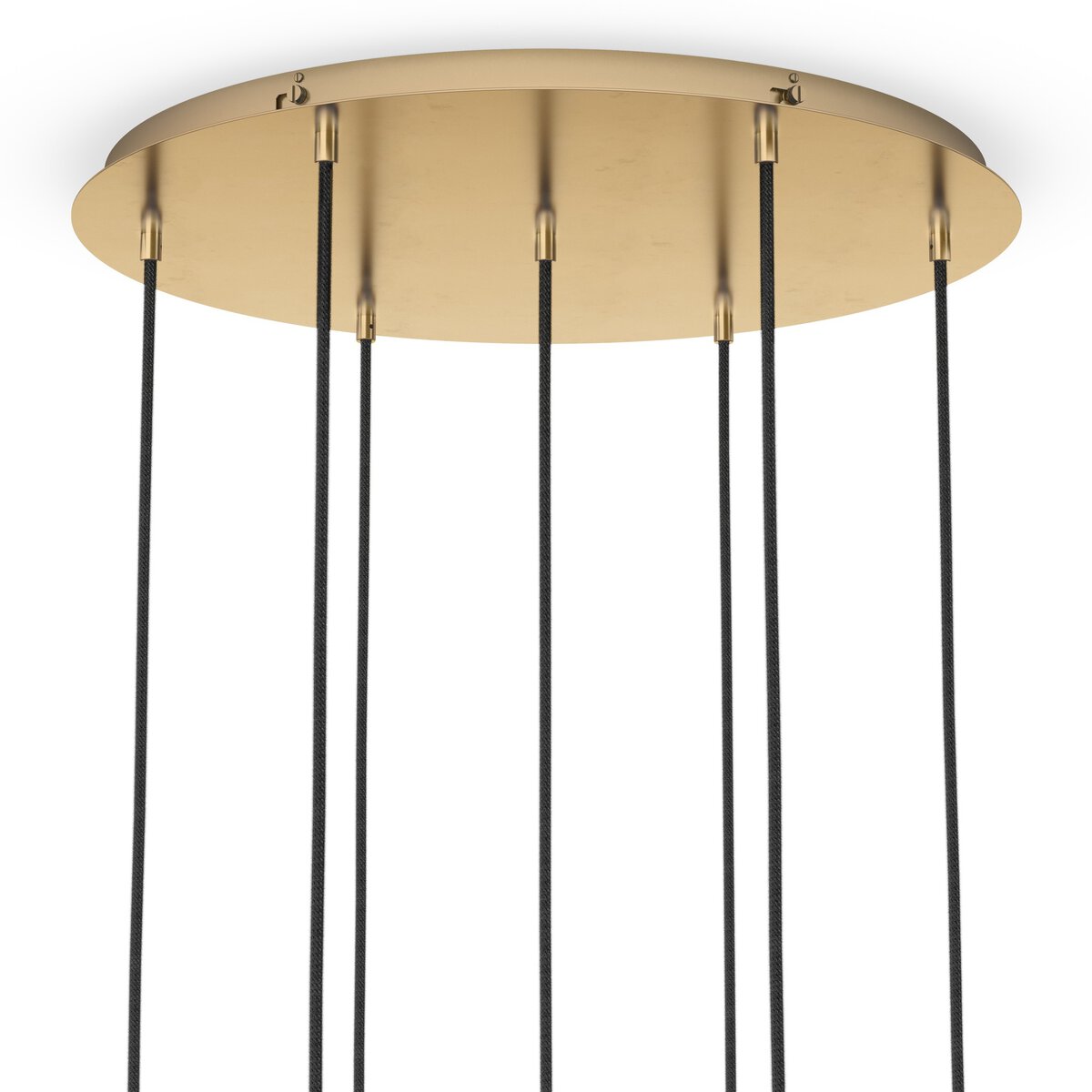 Cluster 7 MIX Chandelier Burnished Brass