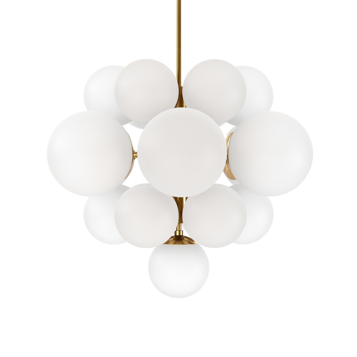 Nova Chandelier Burnished Brass