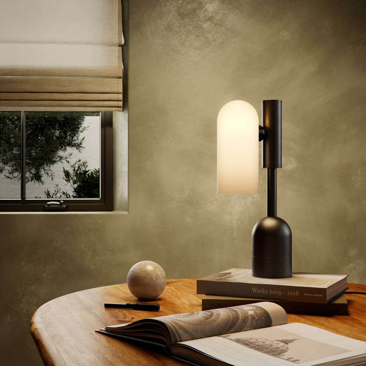 Odyssey Table Lamp Black Gunmetal