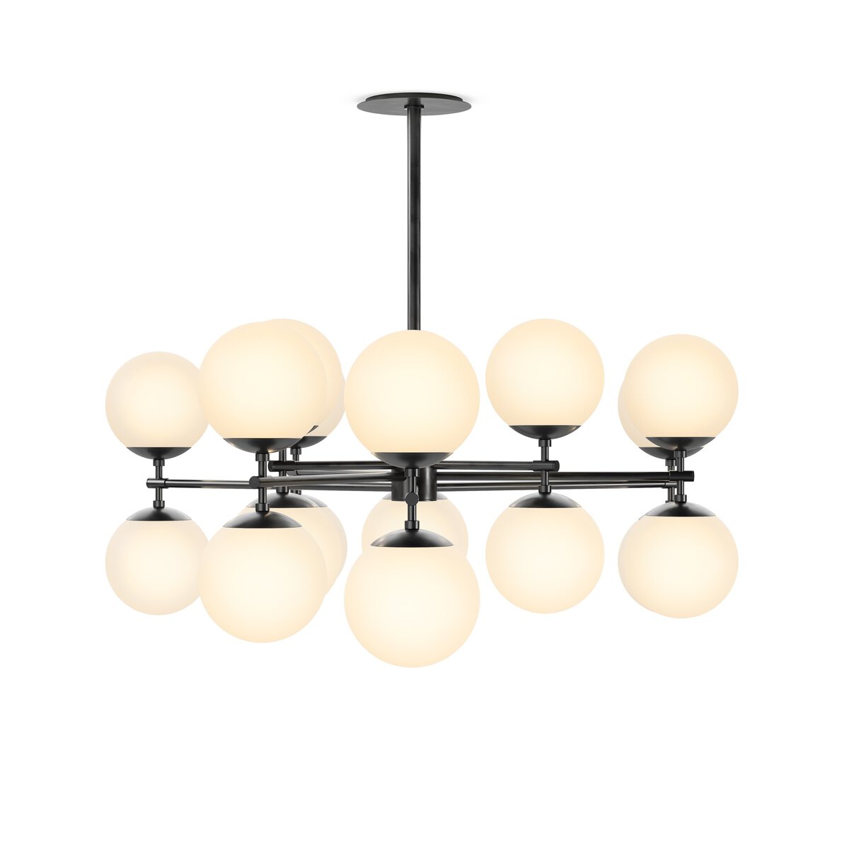 Zodiac Chandelier Black Gunmetal