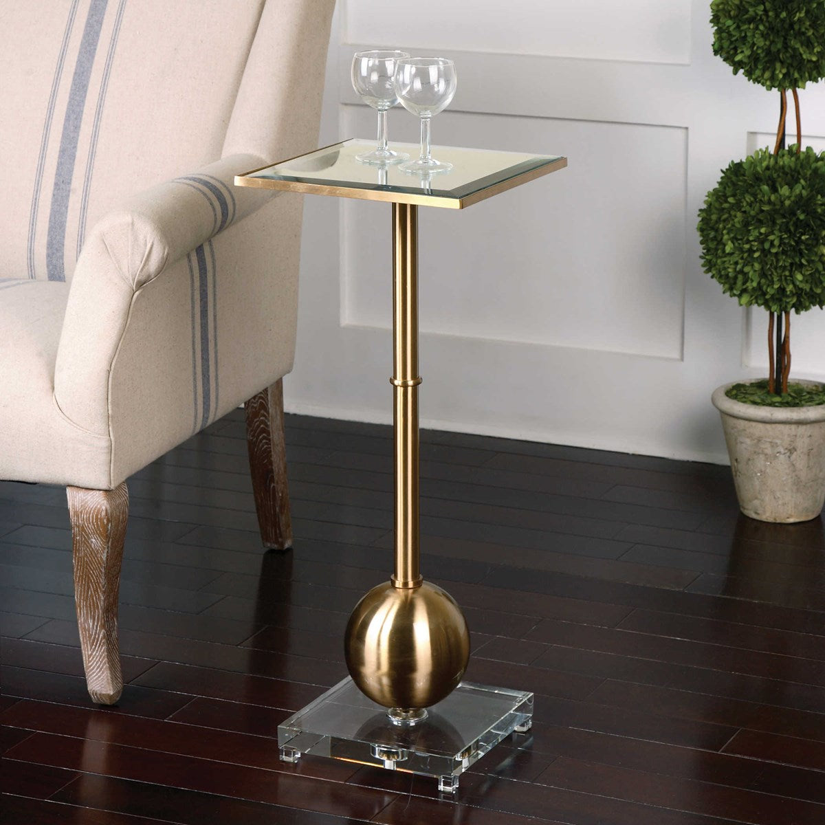 Laton Drink Table Gold | BeBoldFurniture