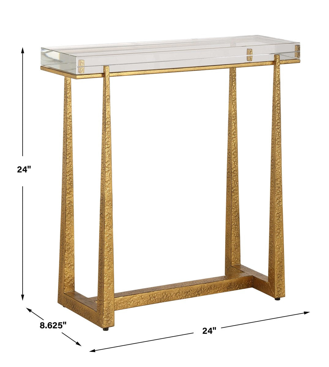 Midas Accent Table, Gold | BeBoldFurniture