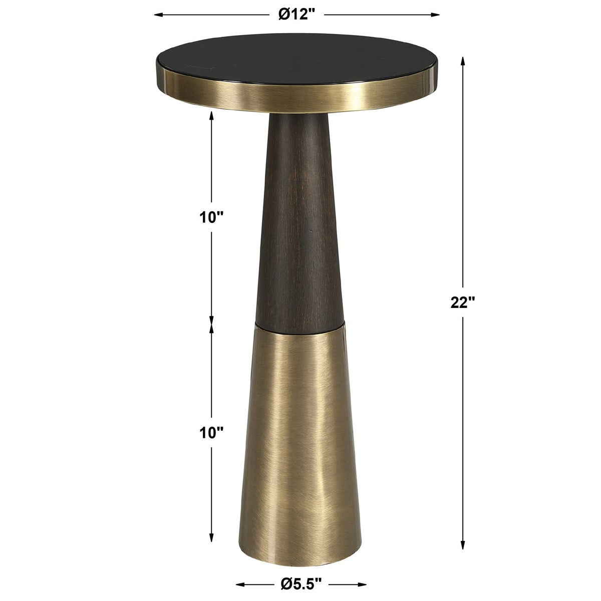 Fortier Accent Table Espresso | BeBoldFurniture