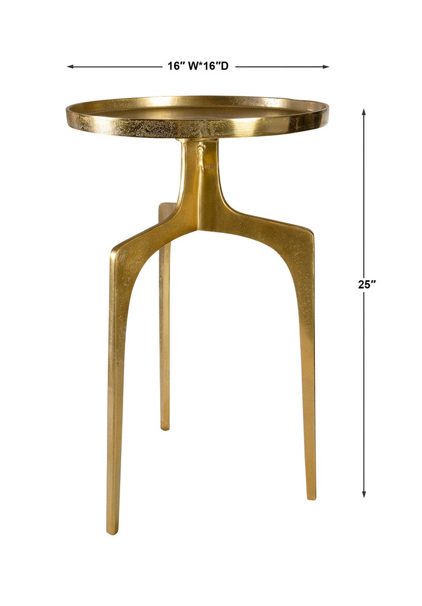 Kenna Accent Table Gold | BeBoldFurniture