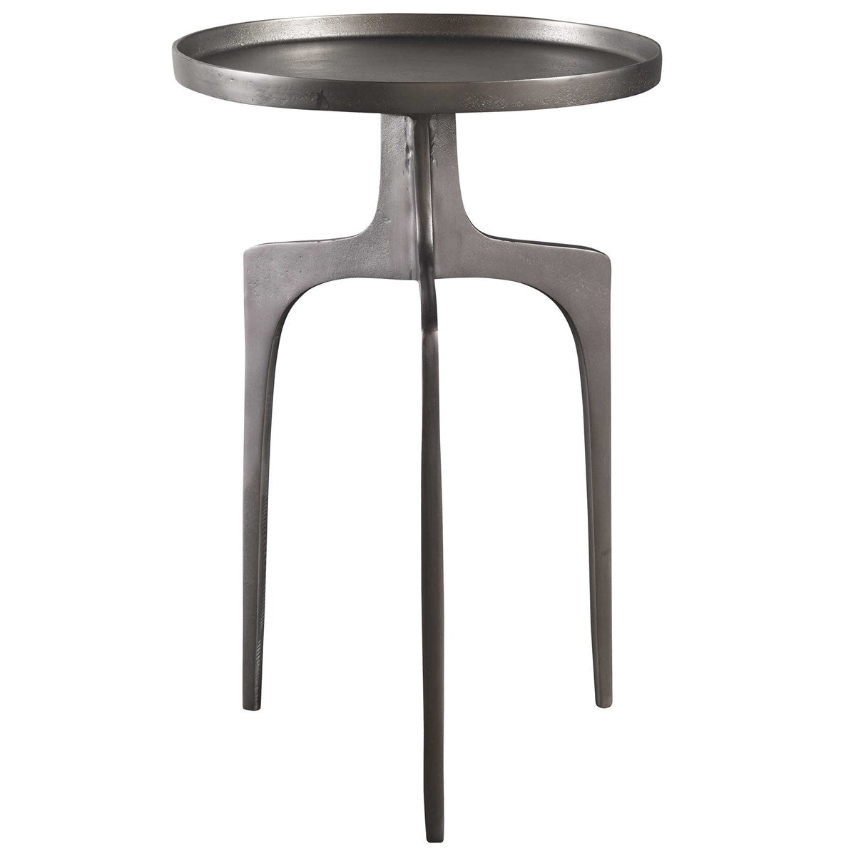 Kenna Accent Table Nickel | BeBoldFurniture