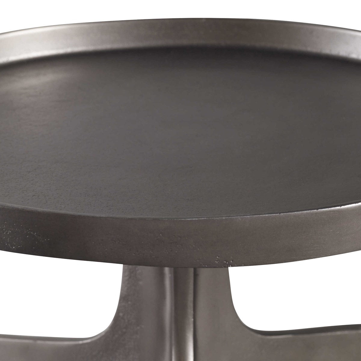 Kenna Accent Table Nickel | BeBoldFurniture