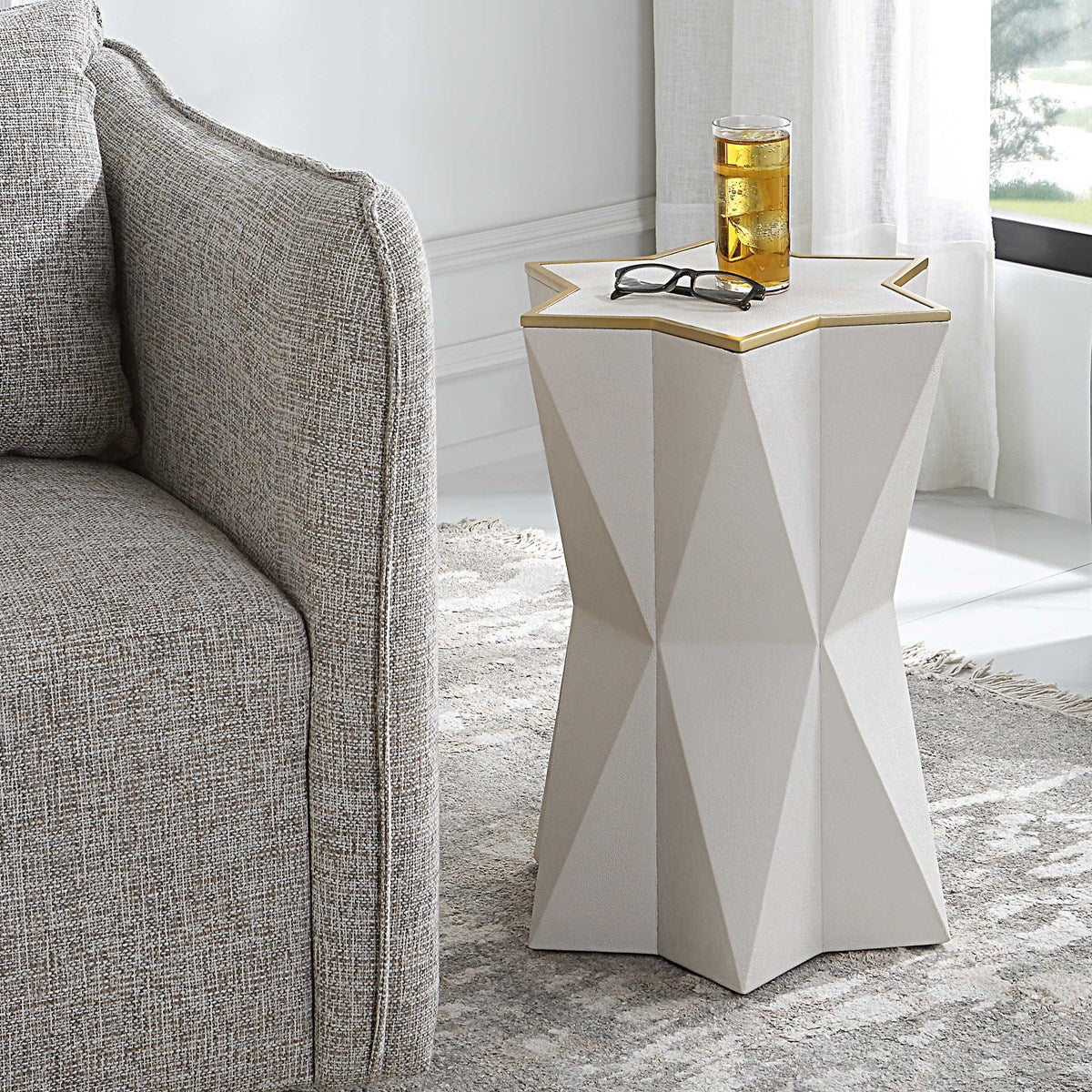 Capella Accent Table White | BeBoldFurniture