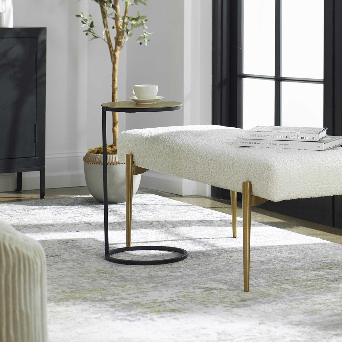 Brunei Accent Table Gold | BeBoldFurniture