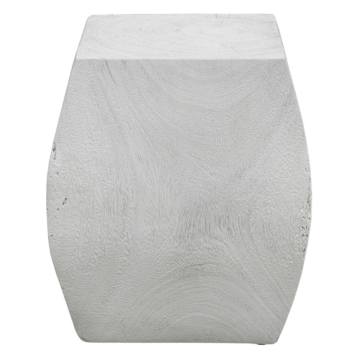 Grove Accent Stool Ivory | BeBoldFurniture