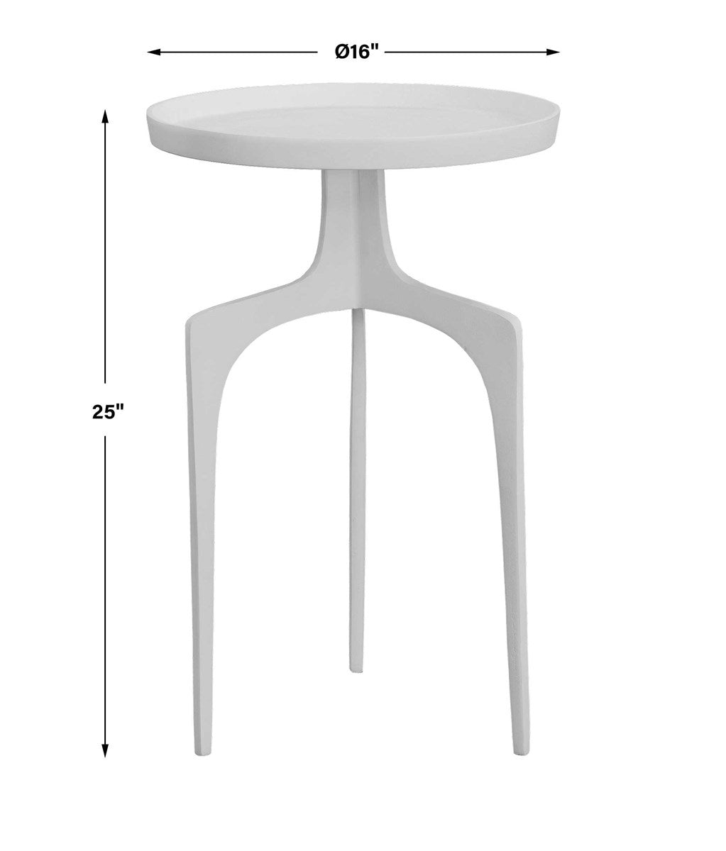 Kenna Accent Table White | BeBoldFurniture