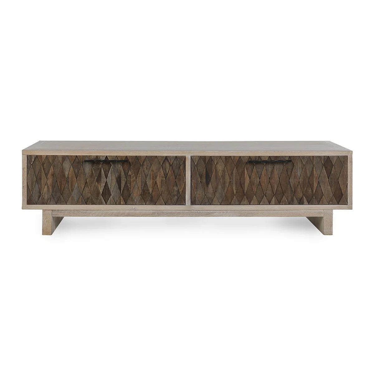 Anton Solid Wood Rectangle 4Dwr Coffee Table Beige/Natural | BeBoldFurniture