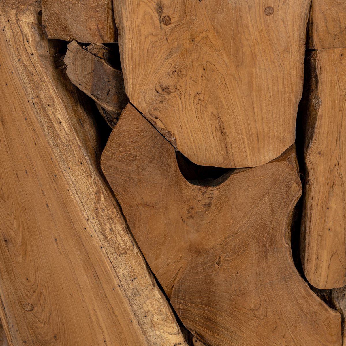 Rhea Teak Wood 32" Round Coffee Table | BeBoldFurniture