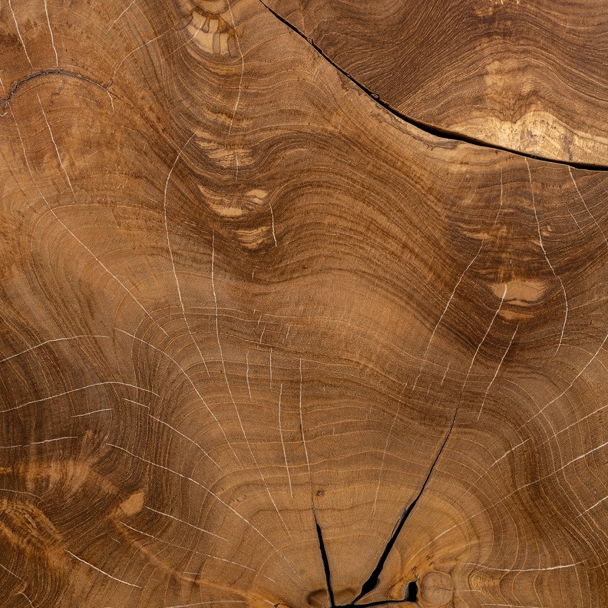 Rhea Teak Wood 32" Round Coffee Table | BeBoldFurniture