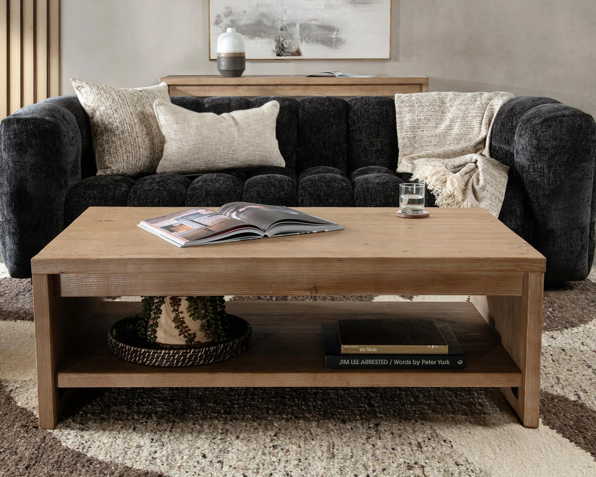 Nalani Solid Wood Rectangle Coffee Table | BeBoldFurniture