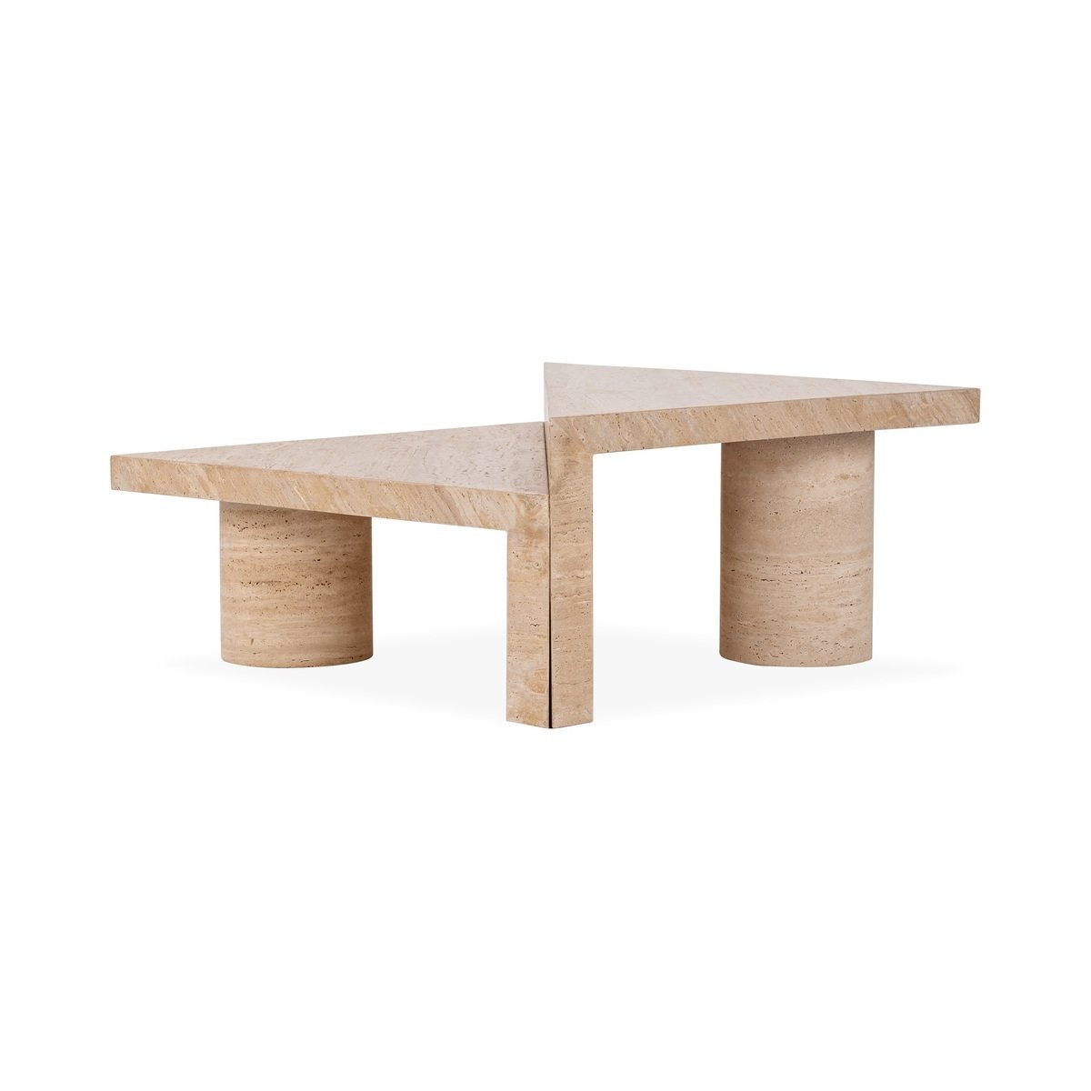 Akiro Travertine Coffee Table Set of 2 | BeBoldFurniture