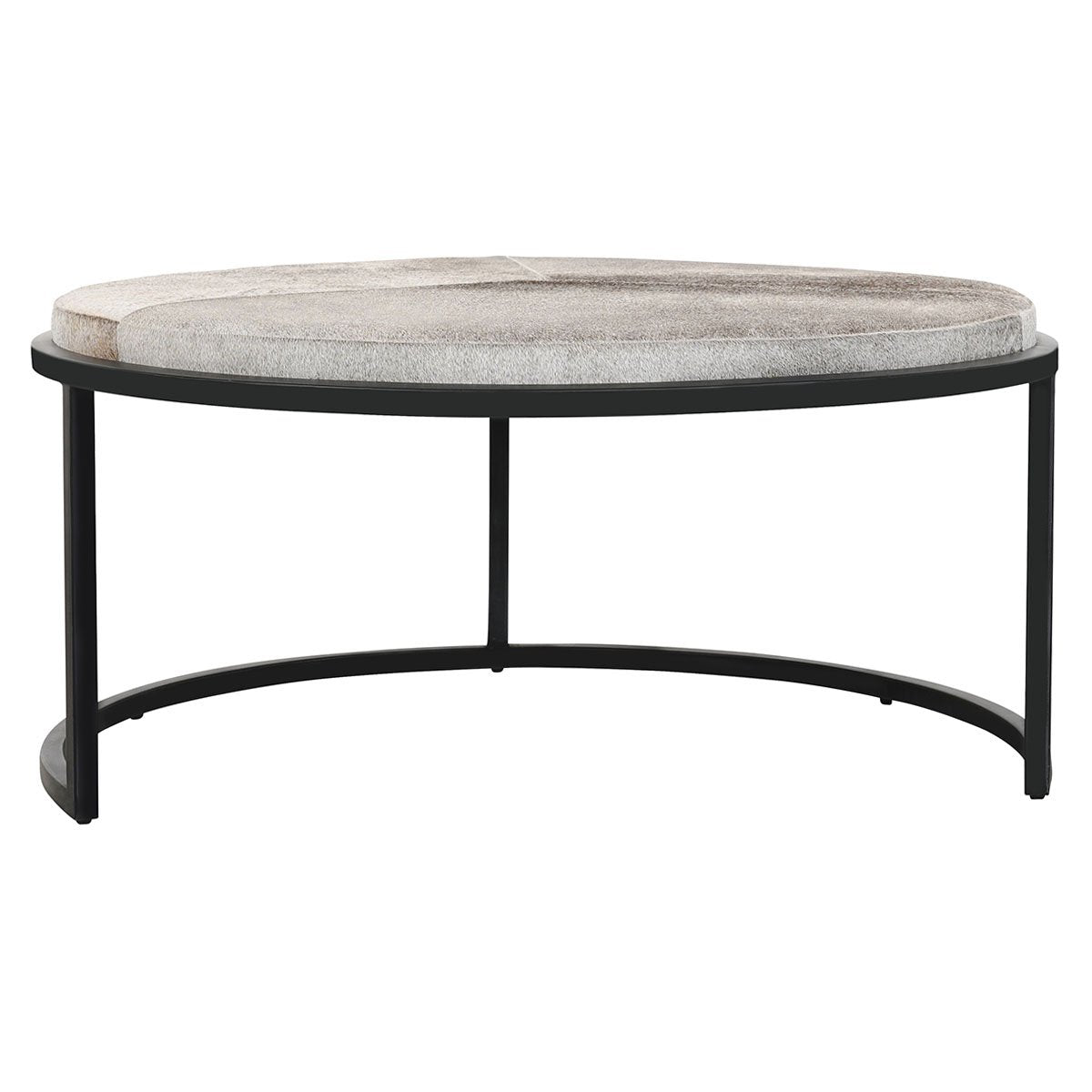 Hayword Hide Set of 2 Nesting Coffee Tables Sparrow Gray | BeBoldFurniture