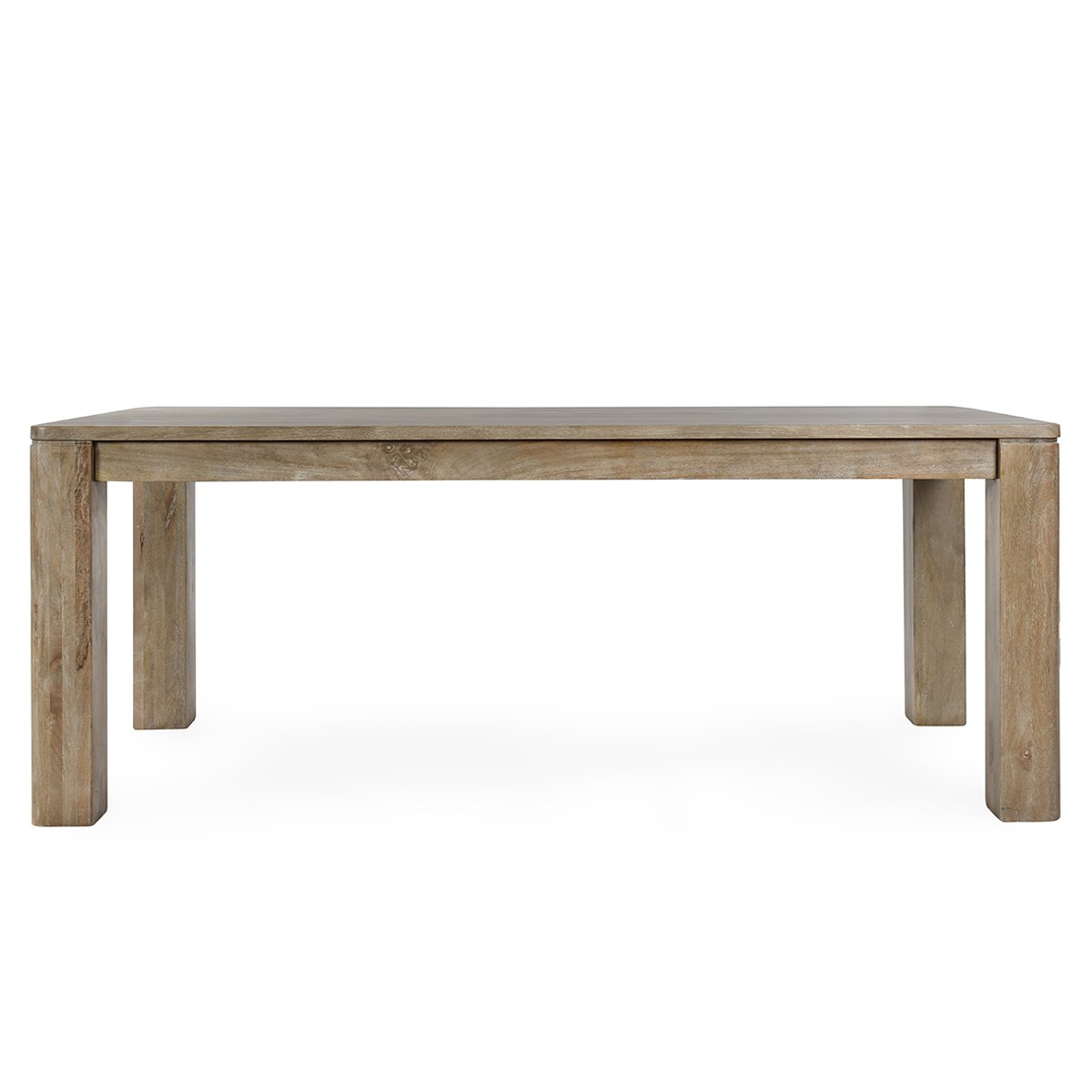 Sedia Mango Wood 78"Dining Table Ash Natural | BeBoldFurniture