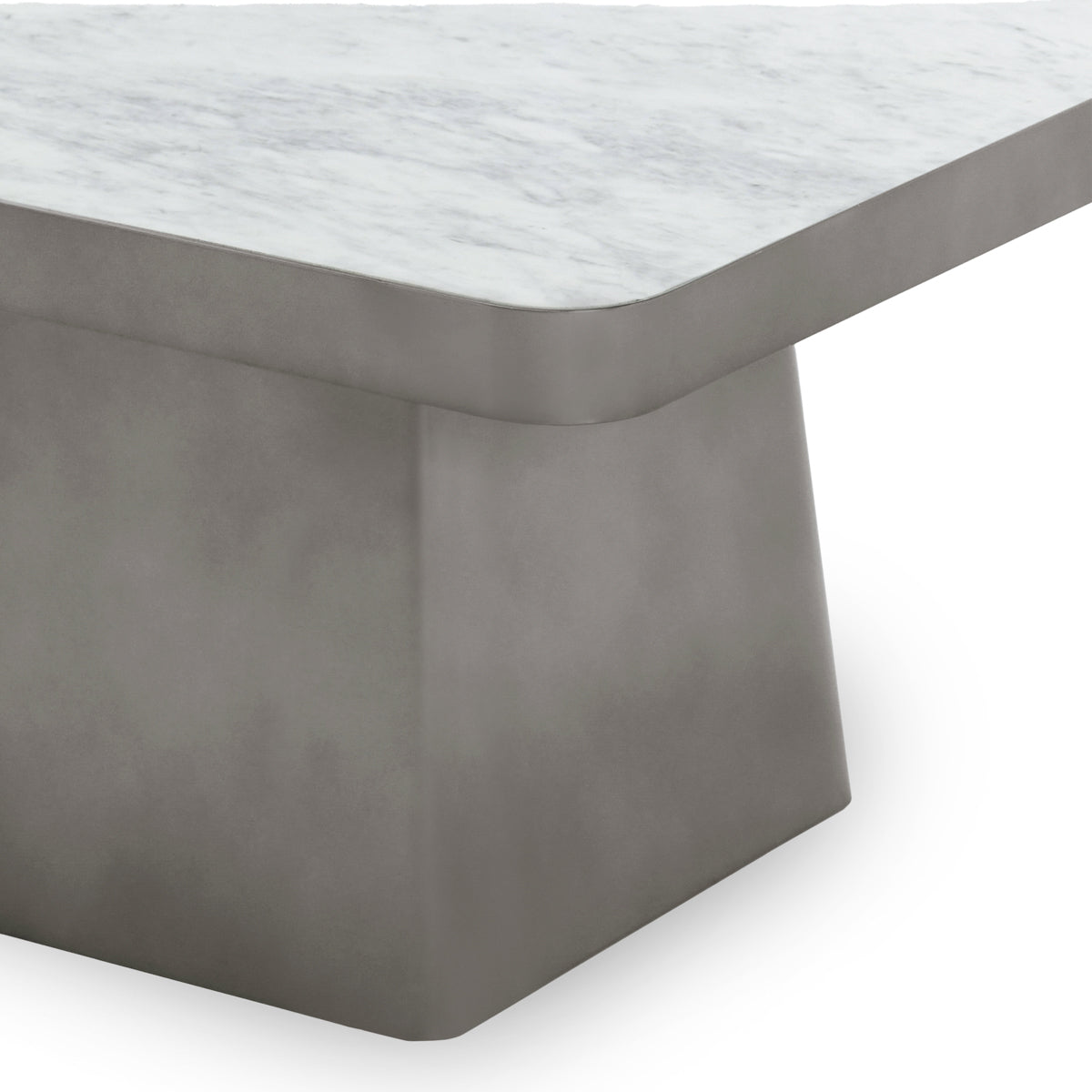 Far Marble/Metal 31" Square Coffee Table | BeBoldFurniture
