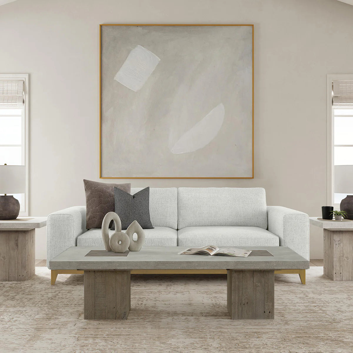 Phoenix Solid Wood Rectangle Coffee Table | BeBoldFurniture