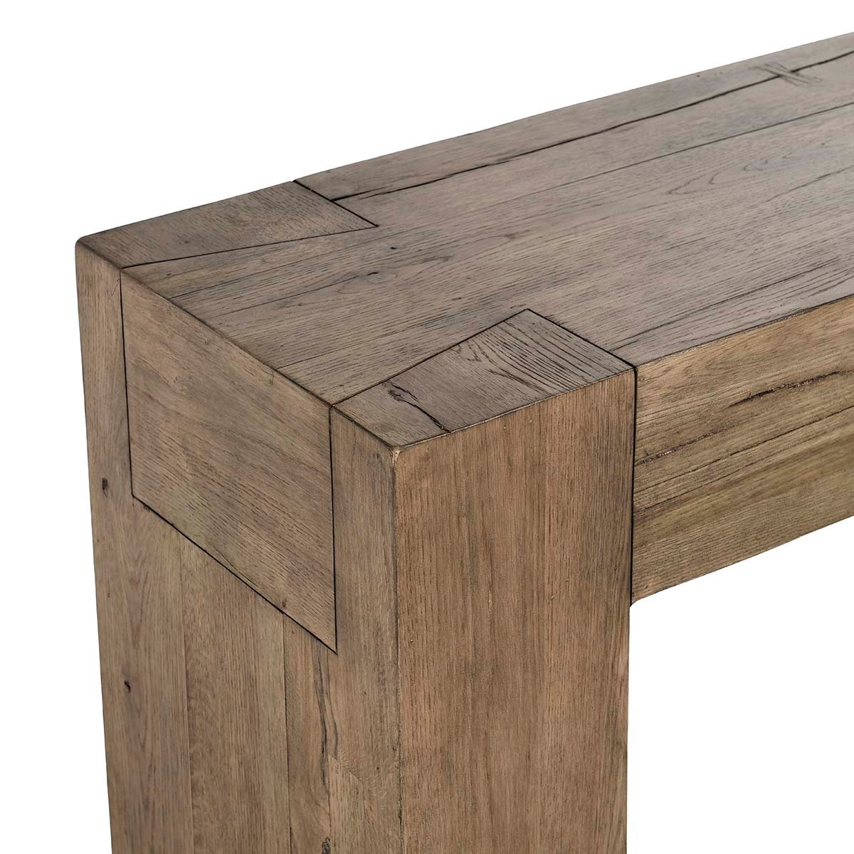 Bristol Reclaimed Oak 72" Console Table Cafe Brown | BeBoldFurniture