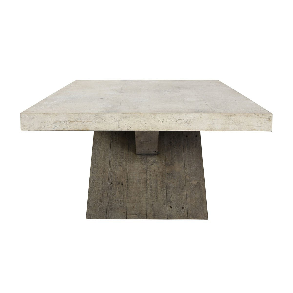 Durant Reclaimed Pine 54" Coffee Table Distressed Gray/Weathered | BeBoldFurniture