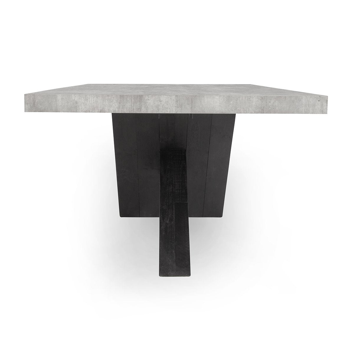 Durant Reclaimed Pine 84" Dining Table Carbon Black/Weathered | BeBoldFurniture