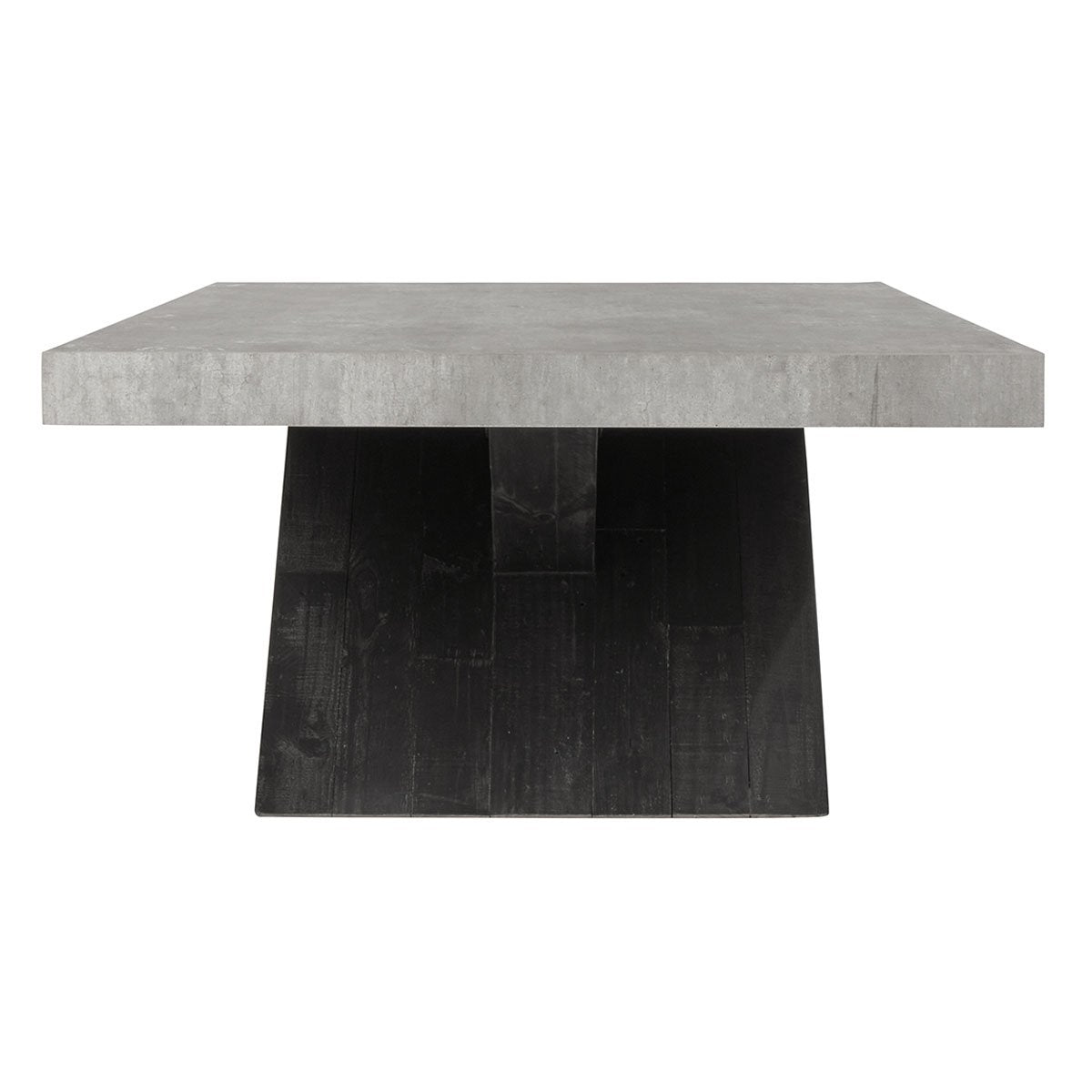 Durant Reclaimed Pine 54" Coffee Table Carbon Black/Weathered | BeBoldFurniture