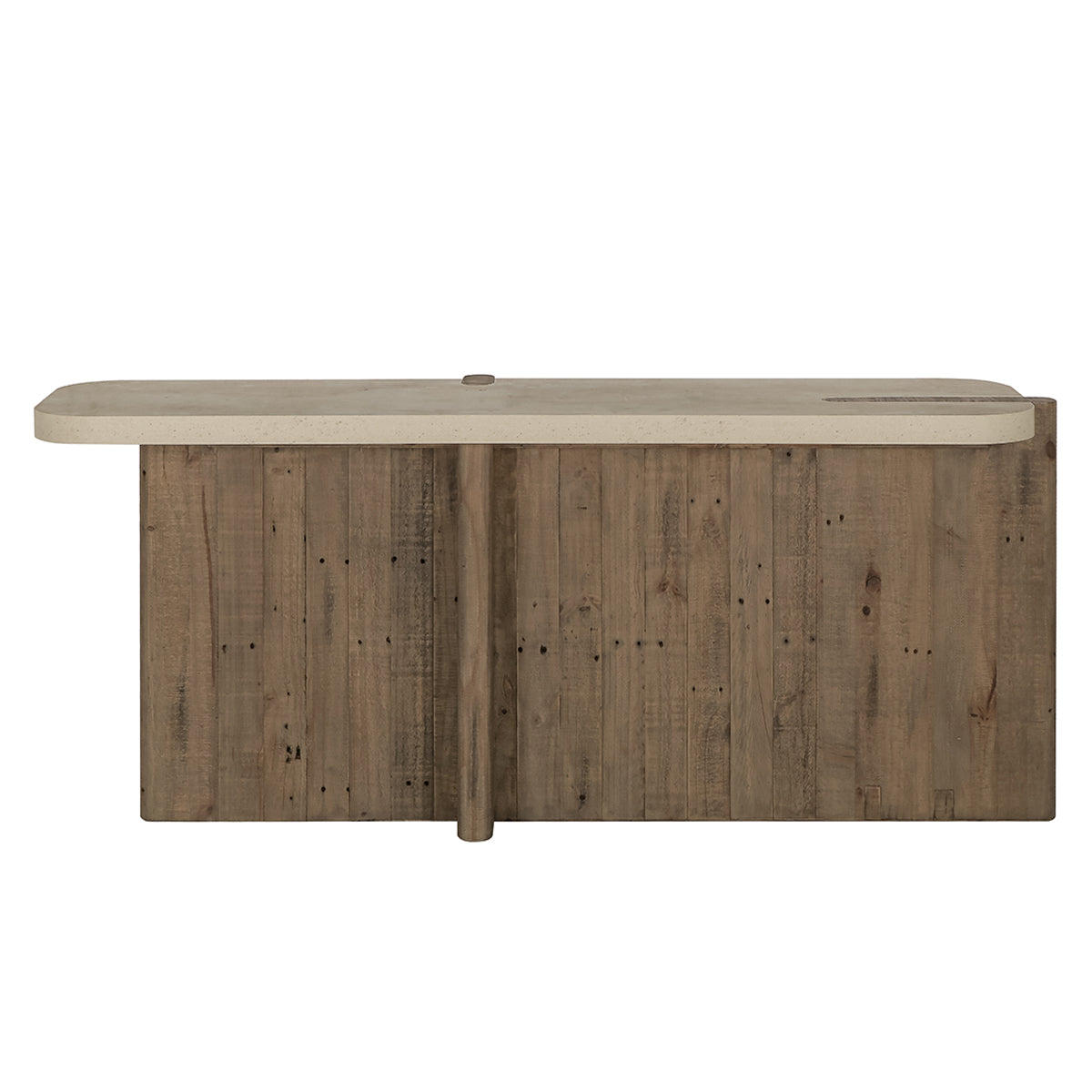 Dillon Reclaimed Pine 70" Console Table Natural/Weathered Chalk | BeBoldFurniture