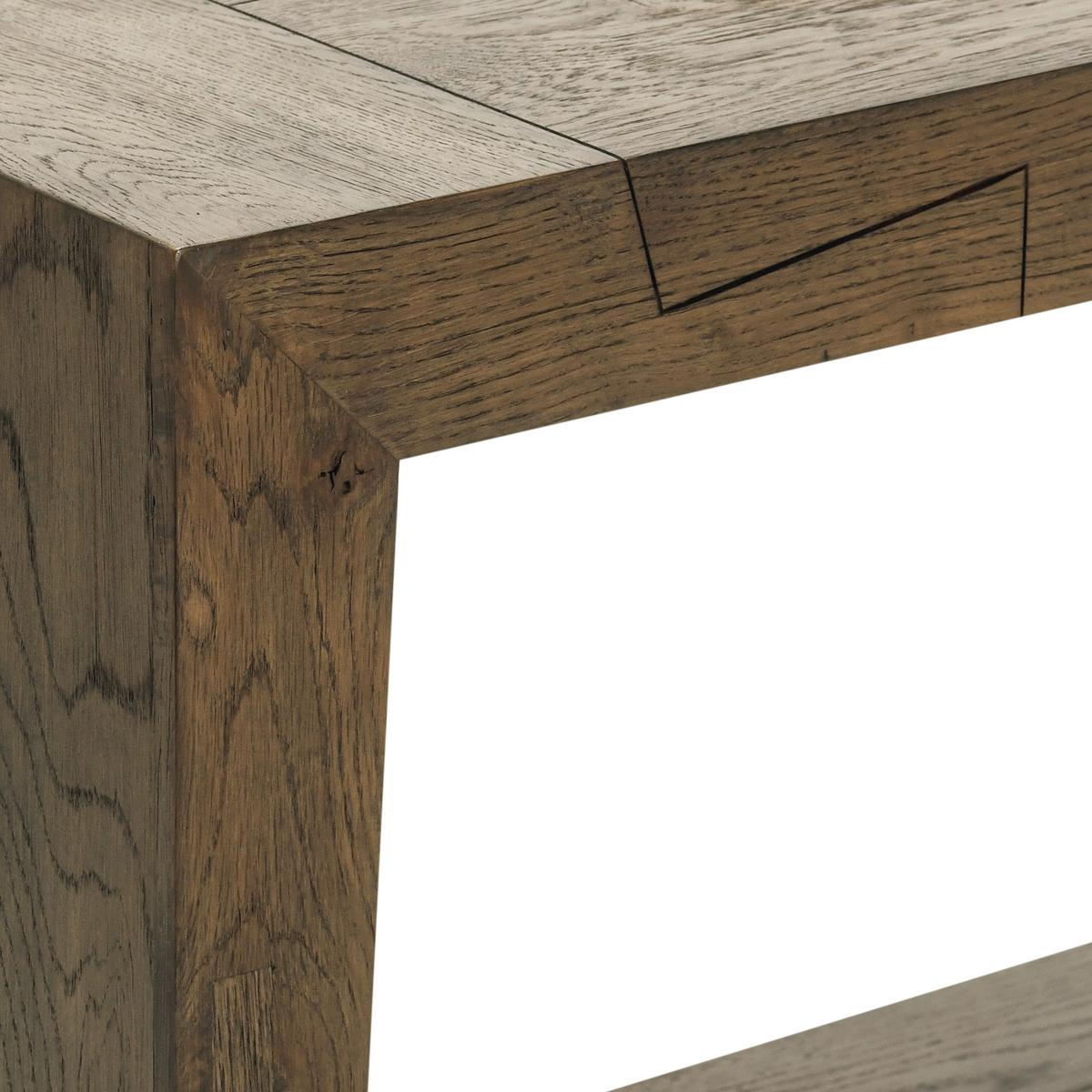 Troy Reclaimed Oak 72" Console Table Suede Brown | BeBoldFurniture