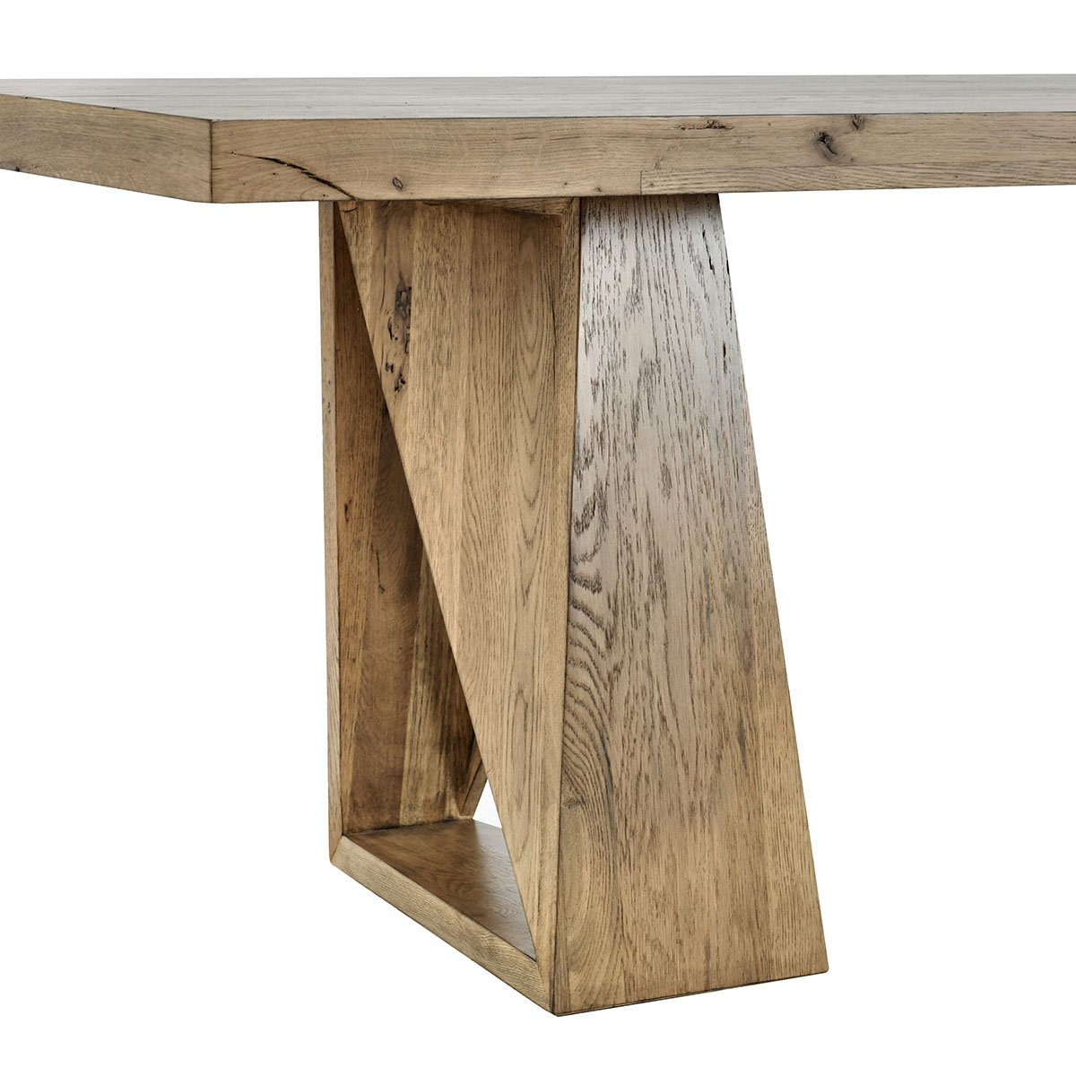 Arleth Reclaimed Oak 94" Console Table Cafe Brown | BeBoldFurniture