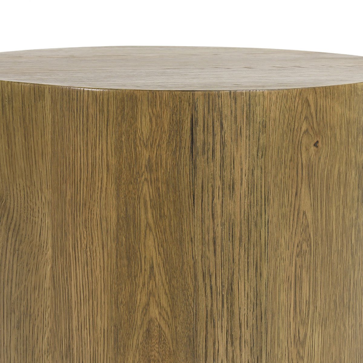 Layne Oak Veneer 20" Round End Table Light Brown | BeBoldFurniture