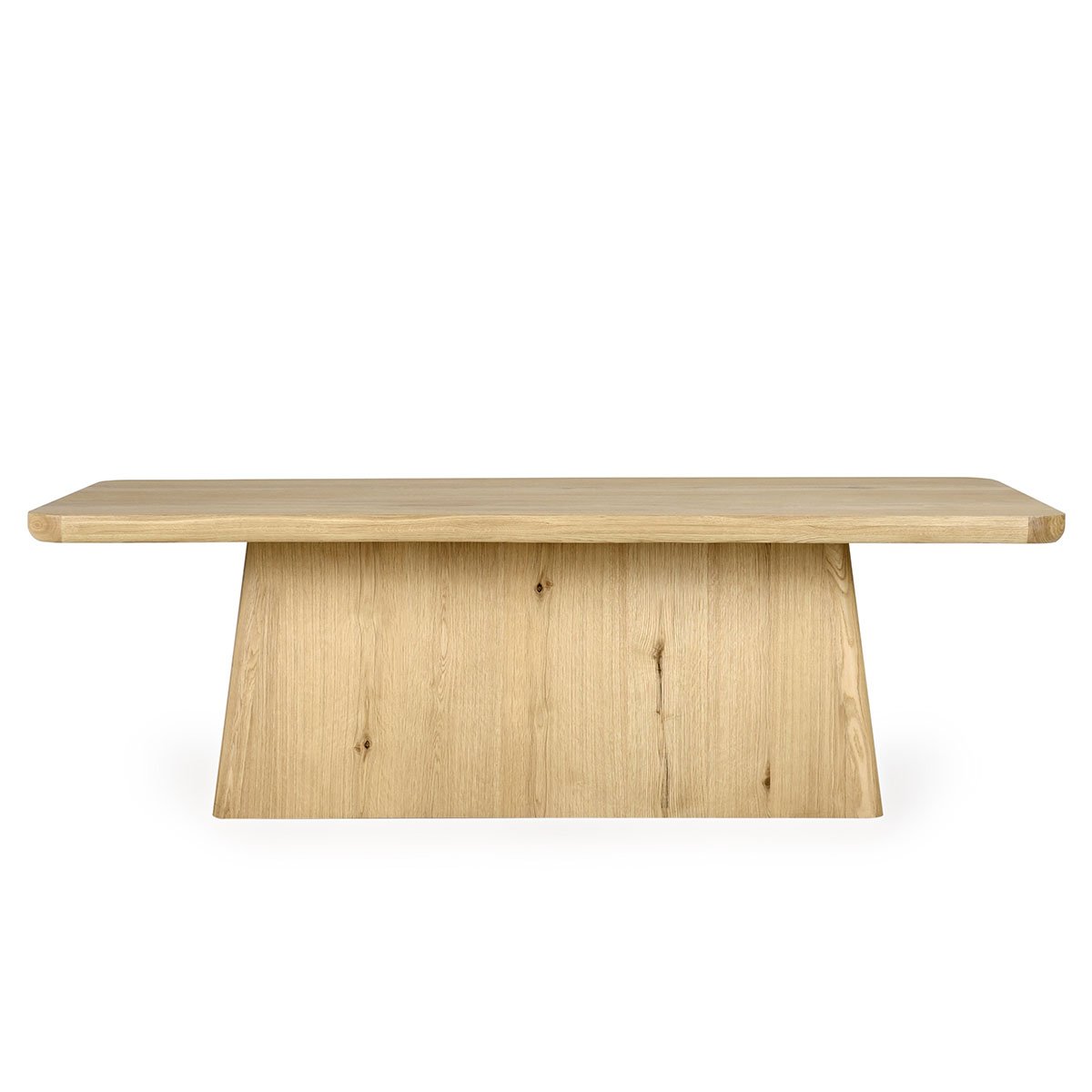 Orlando Oak Veneer 95" Dining Table True Natural | BeBoldFurniture