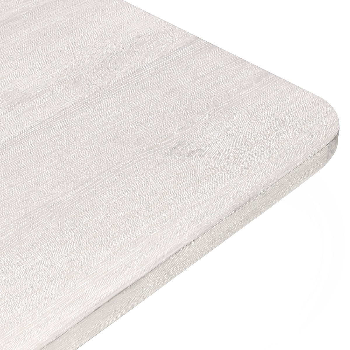 Orlando Oak Veneer 95" Dining Table Milk White | BeBoldFurniture