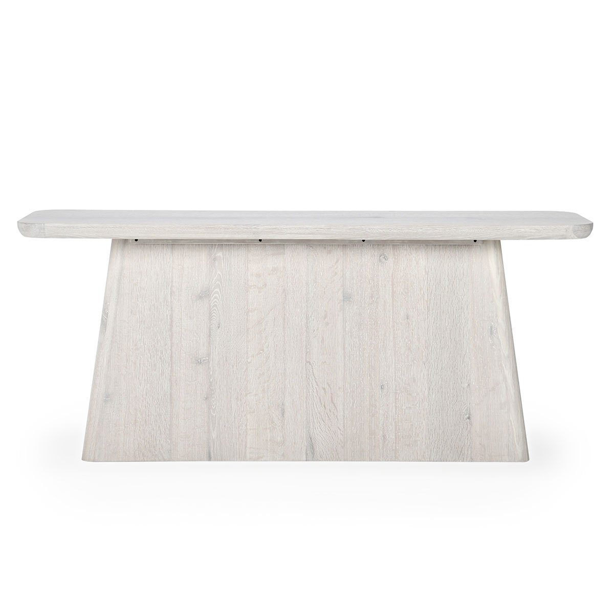 Orlando Oak Veneer 72" Console Table Milk White | BeBoldFurniture