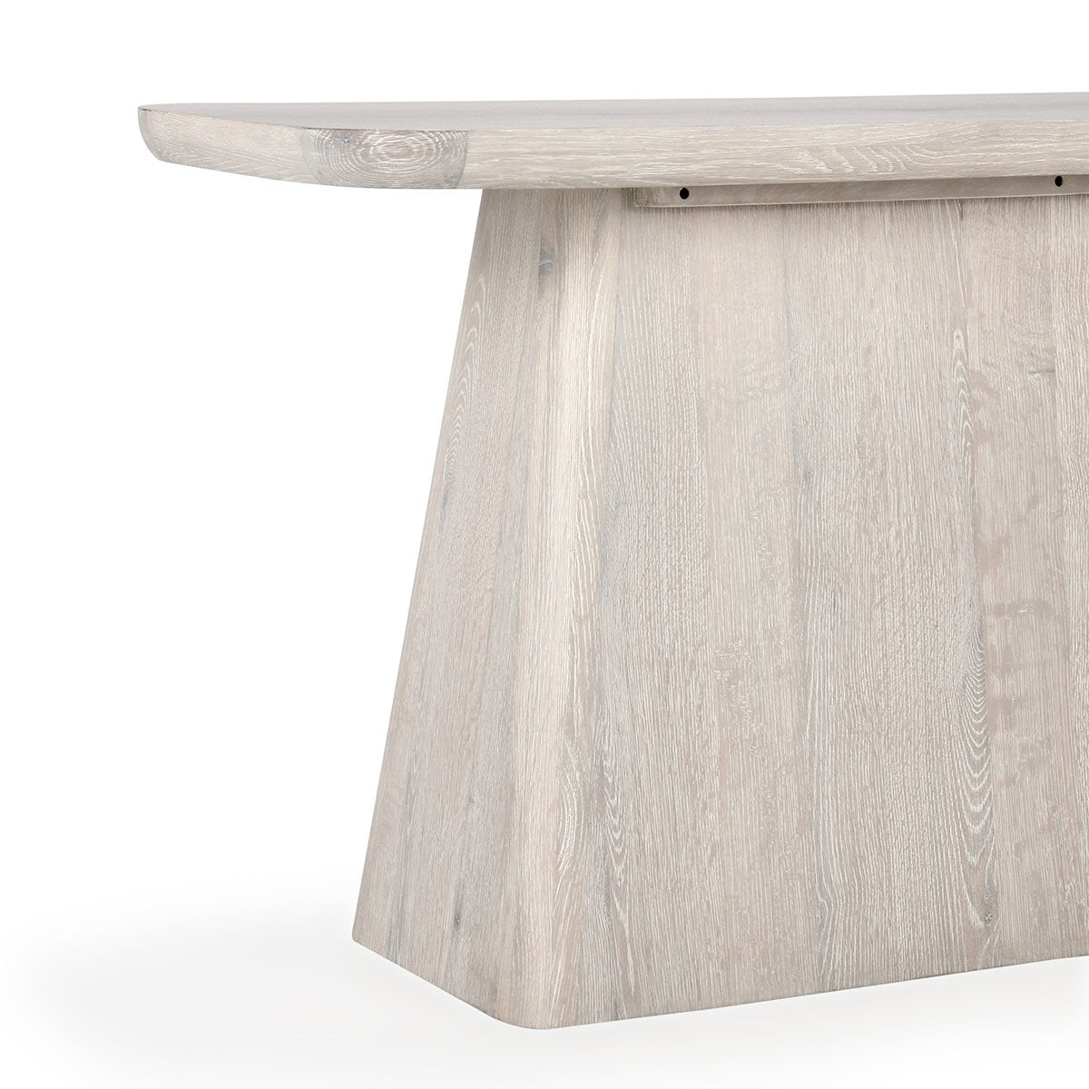 Orlando Oak Veneer 72" Console Table Milk White | BeBoldFurniture