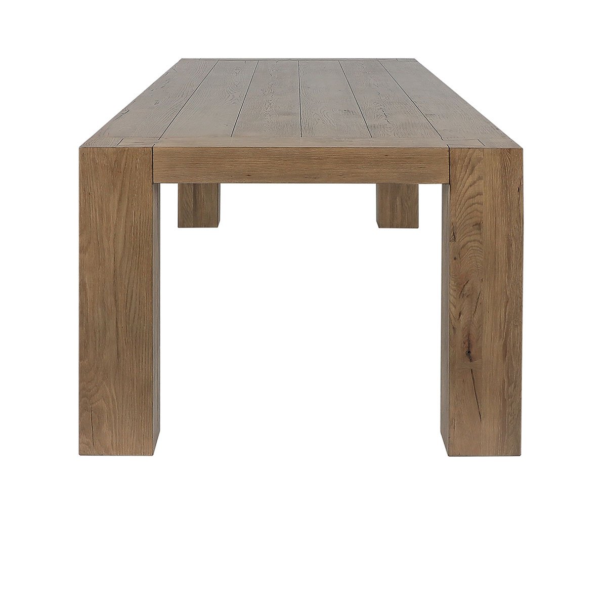 Kingston Reclaimed Oak 89" Dining Table Cafe Brown | BeBoldFurniture