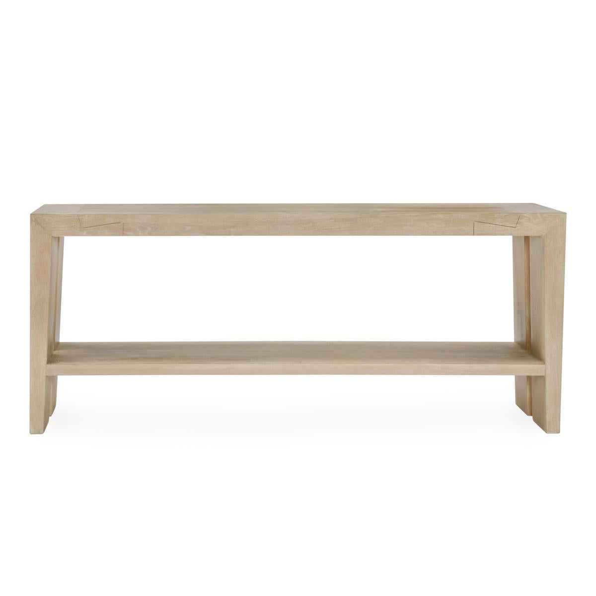 Troy Reclaimed Oak 72" Console Table Aged Cream | BeBoldFurniture