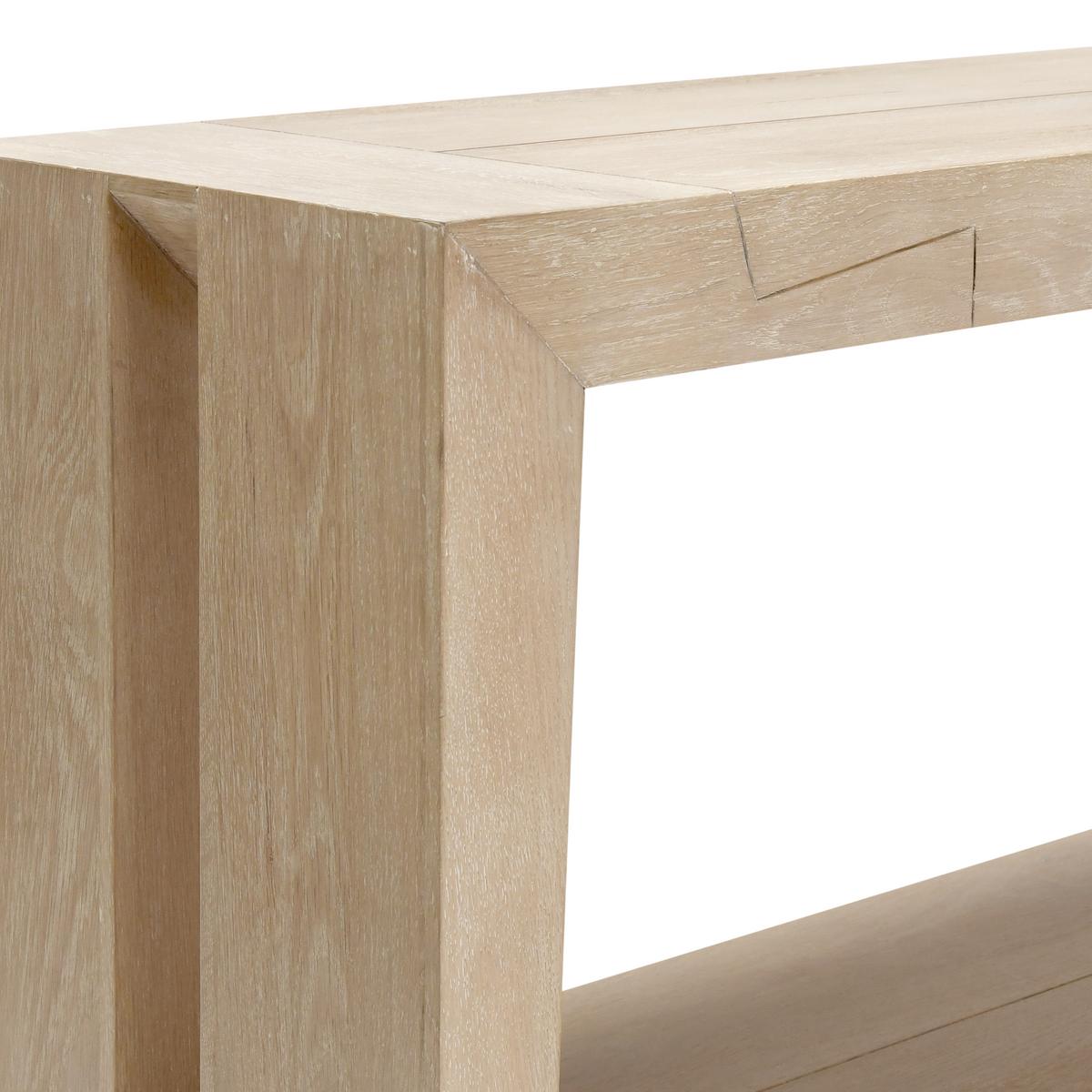 Troy Reclaimed Oak 72" Console Table Aged Cream | BeBoldFurniture