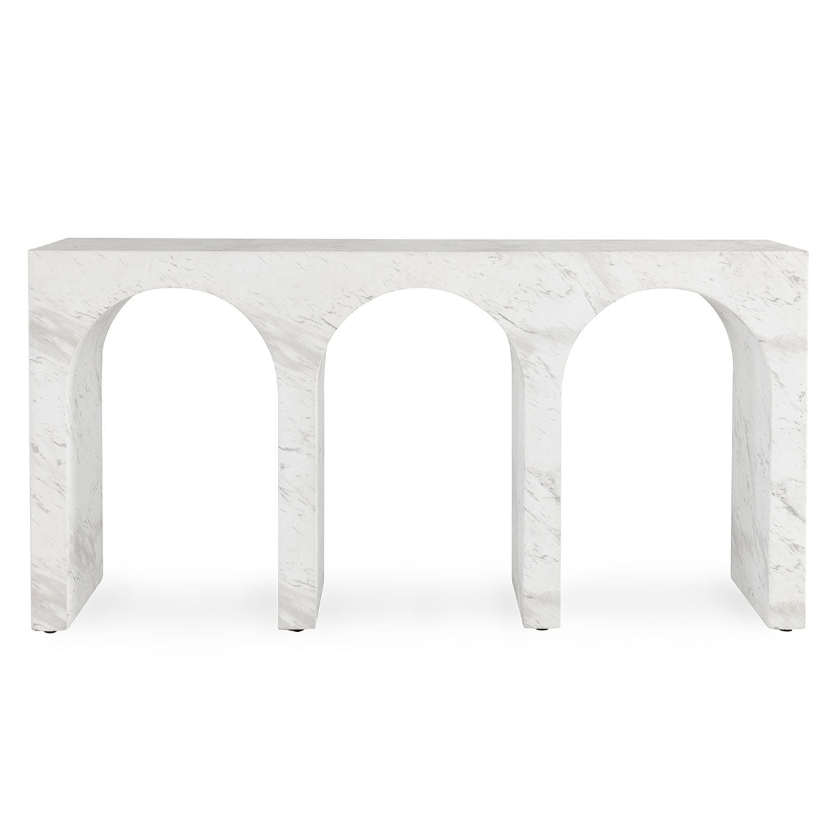 Marmo Outdoor Concrete 61" Console Table Ivory/Gray | BeBoldFurniture