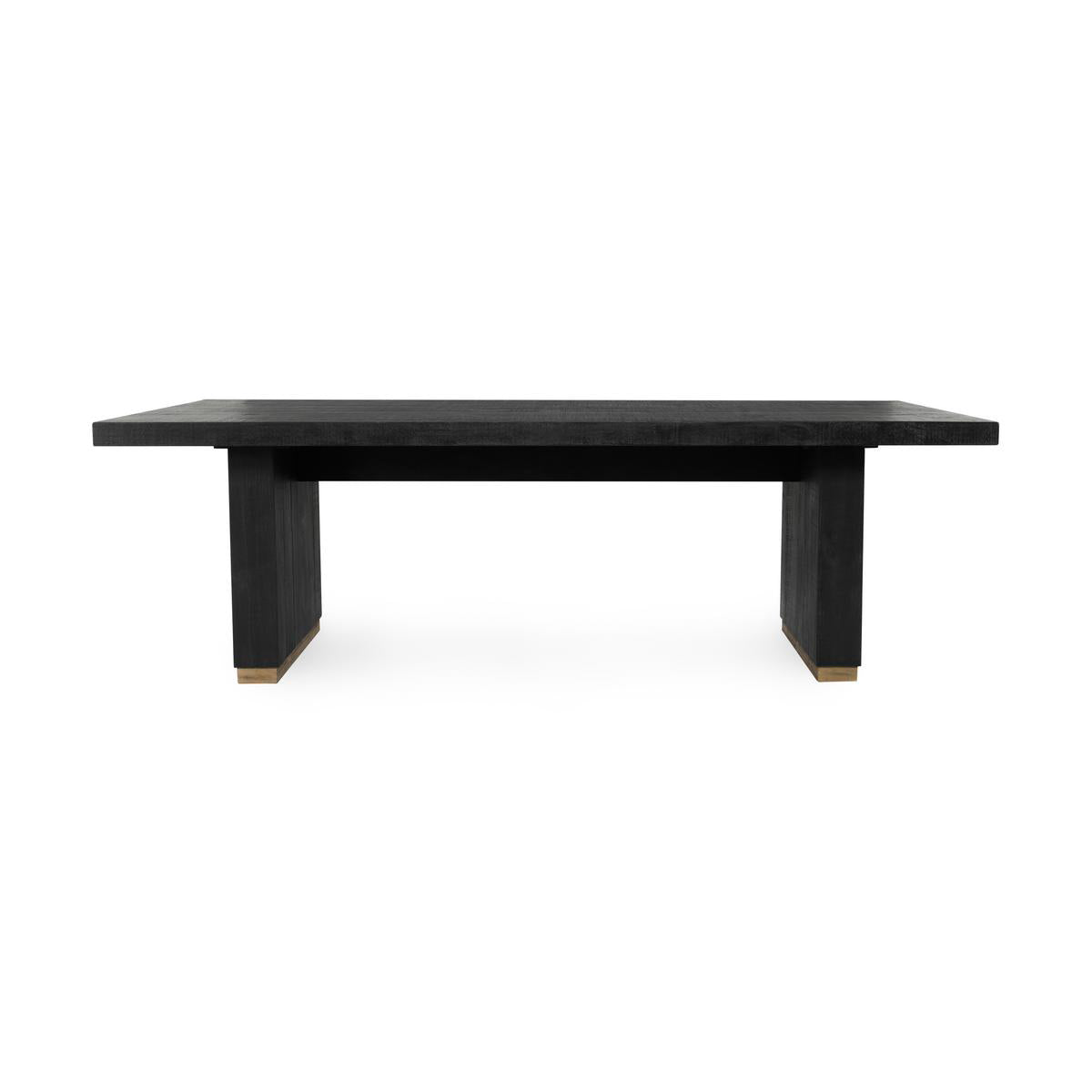 Lynx Reclaimed Wood 94" Dining Table Carbon Black | BeBoldFurniture